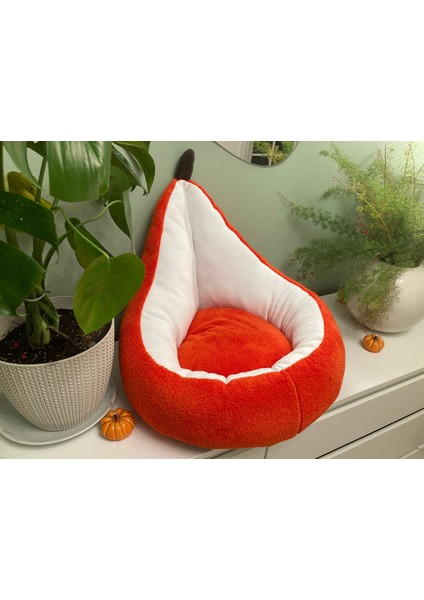 Lüks Avocado Tasarım Kedi Yatağı 1. Sınıf Welsoft Kumaş Yıkanabilir