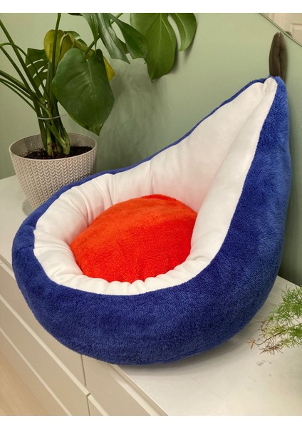 Lüks Avocado Tasarım Kedi Yatağı 1. Sınıf Welsoft Kumaş Yıkanabilir fırsatları