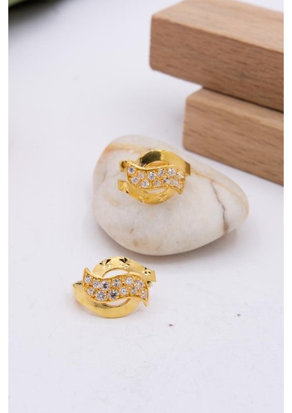 22 Ayar Altın Küpe J Klips Kadın Küpe LKKP1249