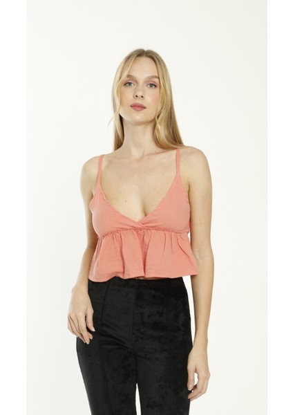 Kadın Giyim Askılı Crop Bluz fiyatları