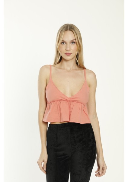 Kadın Giyim Askılı Crop Bluz indirimleri