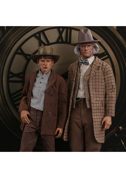 Marty Mcfly & Doc Brown Back To The Future Iıı Sixth Scale Figure Set - 909370 & 909369 - Bttf MMS616 / MMS617