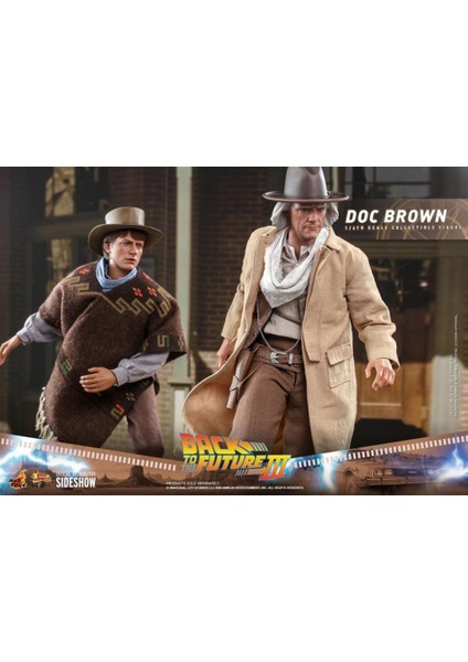 Marty Mcfly & Doc Brown Back To The Future Iıı Sixth Scale Figure Set - 909370 & 909369 - Bttf MMS616 / MMS617