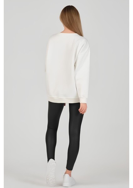 Basic Kadın Oversize Sweatshirt