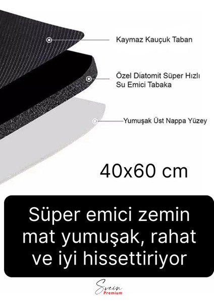 Sihirli Su Emici Kaymaz Tabanlı Kolay Temizlenir Dayanıklı Pürüzsüz Yumuşak Abdest Banyo Paspası fiyatları