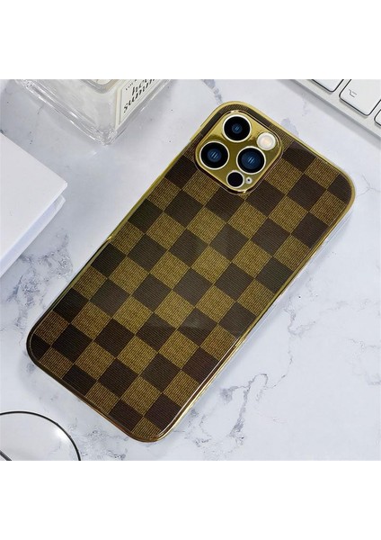 Apple iPhone 13 Pro Marble Case Mermer Desenli Cam Telefon Kılıfı