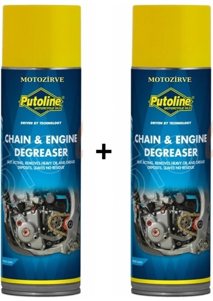 Chain Engine Degrease Zincir Temizleme Spreyi 500 ml -2 Adet