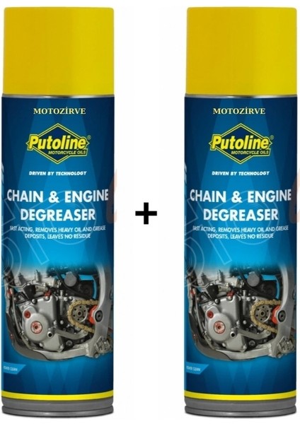 Chain Engine Degrease Zincir Temizleme Spreyi 500 ml -2 Adet