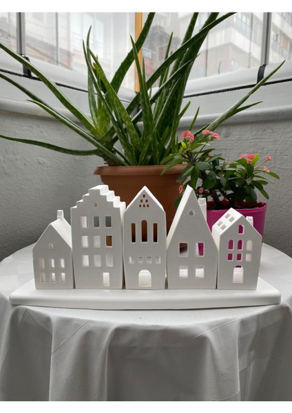 5'li Mumluk Evler-Alt Tabla-Mini Mumlar modelleri