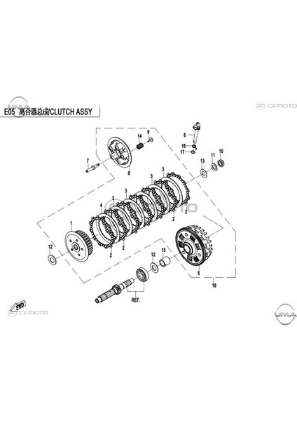 Cf Moto 400 Nk Debriyaj Komple