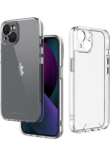 Apple iPhone 12 Pro Max Space 2 Şeffaf Kamera Korumalı Cep Telefonu Kılıfı