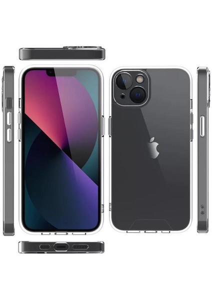 Apple iPhone 12 Pro Max Space 2 Şeffaf Kamera Korumalı Cep Telefonu Kılıfı