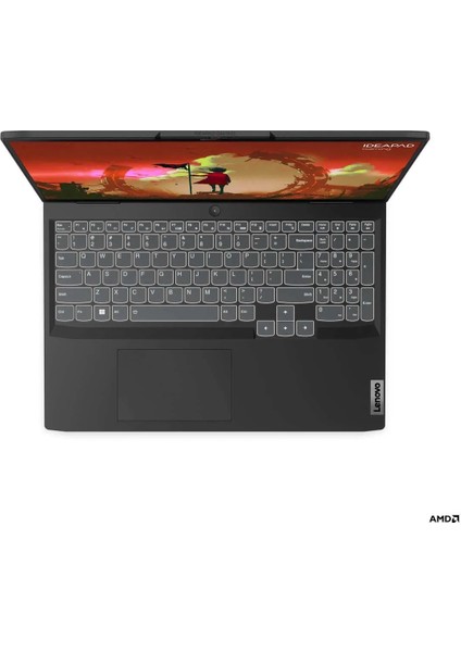 Ideapad Gaming 3 AMD Ryzen 5 6600H 16GB 512GB SSD RTX3050 Freedos 16" WUXGA IPS 165Hz Taşınabilir Bilgisayar 82SC0098TX