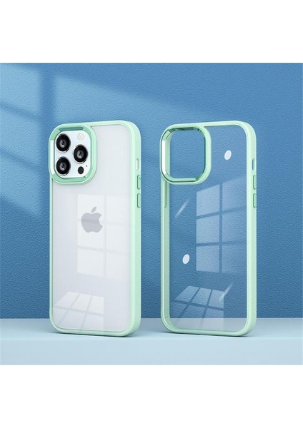 Iphone 13 Metal Kamera Çerçeveli Kenarları Renkli Kılıf