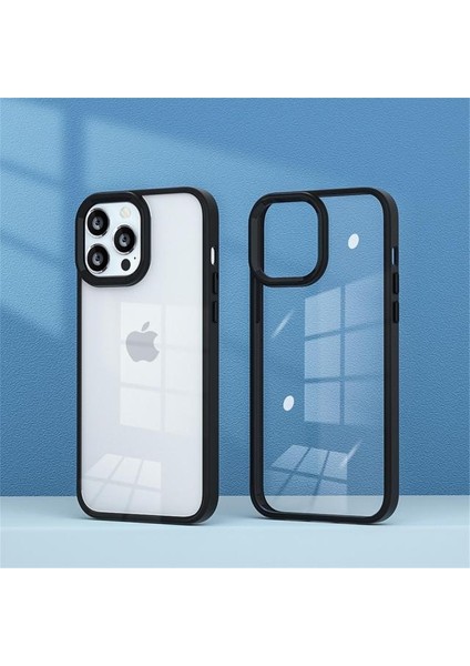 Iphone 13 Metal Kamera Çerçeveli Kenarları Renkli Kılıf