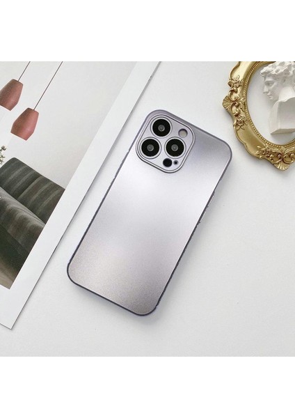 Apple iPhone 13 Metalic Renk Kamera Korumalı Silikon Kılıf