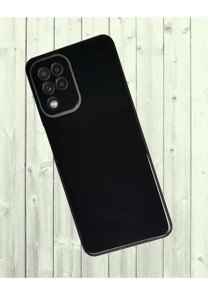 Samsung Galaxy A22 Parlak Cam Kamera Korumalı Telefon Kılıfı