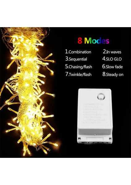 SSDESIGN 4 Metre Fişli 16 Saçaklı 8 Fonksiyonlu Eklenebilir LED Sarkıt Yılbaşı Ip Perde LED
