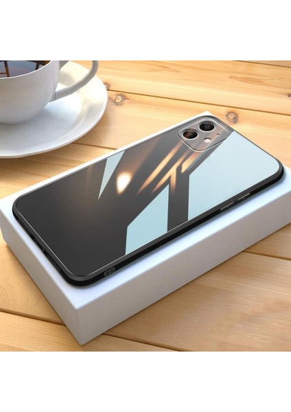 iPhone Xs Max Parlak Cam Kamera Korumalı Telefon Kılıfı