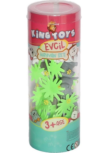 Lal 1132 Hayvan Seti Pet -Kingtoys