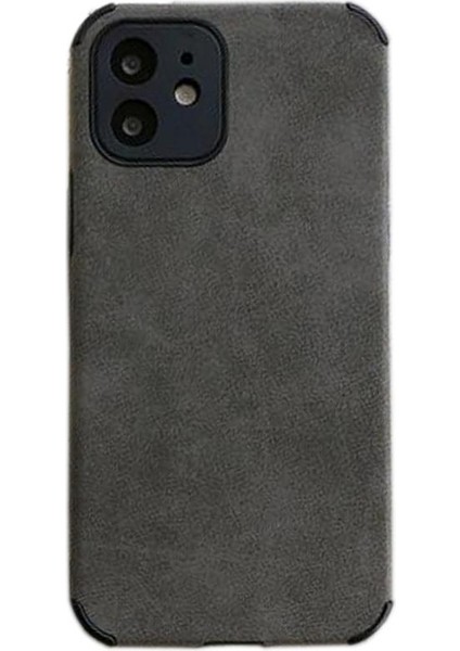 Apple iPhone 13 Pro Köşe Korumalı Antik Deri Telefon Kılıfı