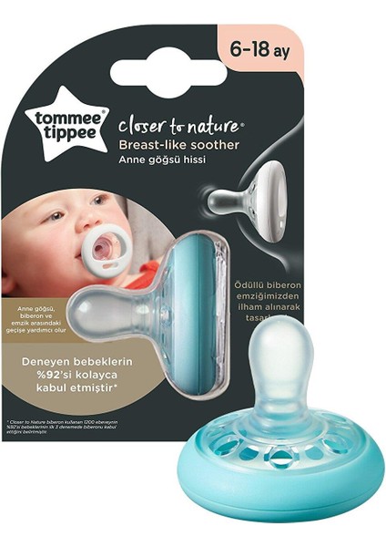 Breastlike Gündüz Emziği 6-18 Ay - Mavi