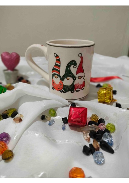 Cüceler Figürlü El Yapımı Seramik Büyük Boy Kupa fiyatları