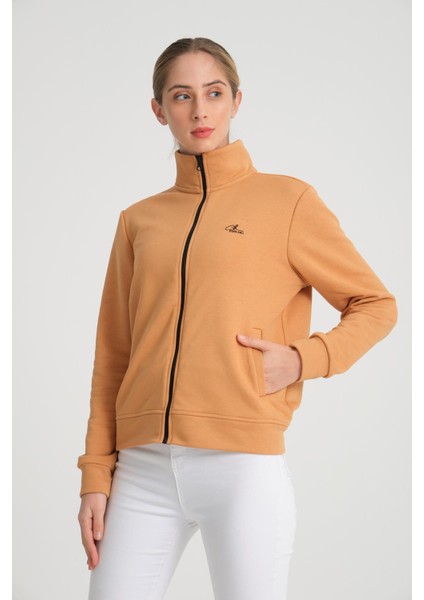 Latte Tam Fermuarlı Kadın Sweat modelleri