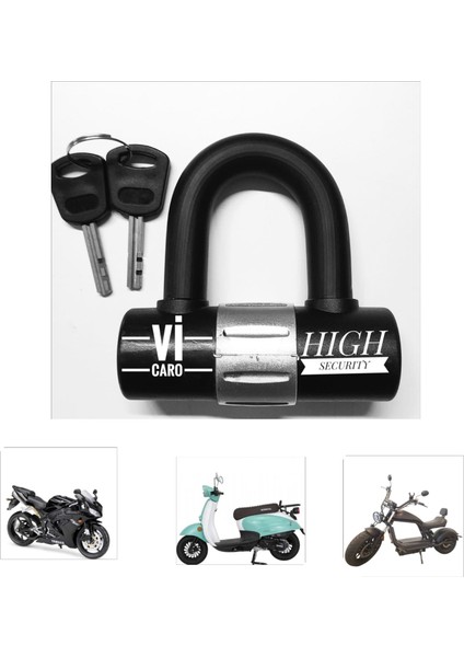 GRADE80 G80 13 mm 2 Metre Kesilmez Çelik Motorsiklet Zincir Kilit Disk Kilidi U Bar fiyatları