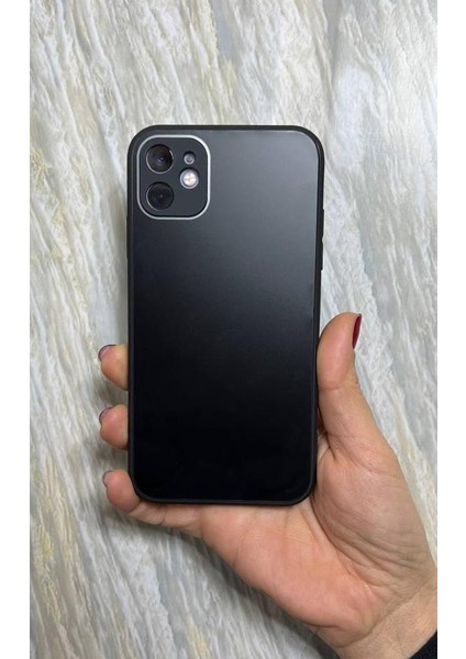 Apple iPhone 11 Pro Max Mat Elektro Cam Kamera Korumalı Kılıf