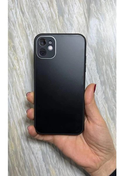 Apple iPhone 11 Pro Max Mat Elektro Cam Kamera Korumalı Kılıf