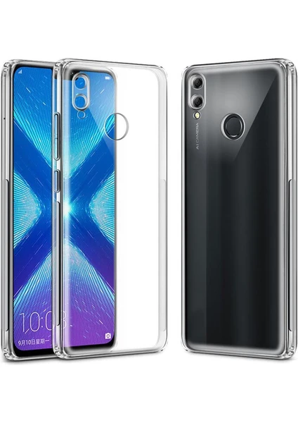 Huawei P Smart 2019 Şeffaf Tıpalı Kamera Korumalı Silikon Kılıf