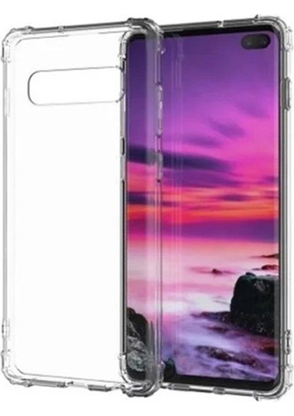 Samsung Galaxy S10 Anti Crash Şeffaf Silikon Kılıf