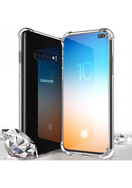 Samsung Galaxy S10 Anti Crash Şeffaf Silikon Kılıf fiyatları