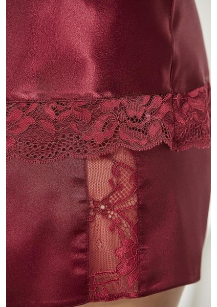 Kadın 460 Saten Dantelli Şort Babydoll Takım fırsatları