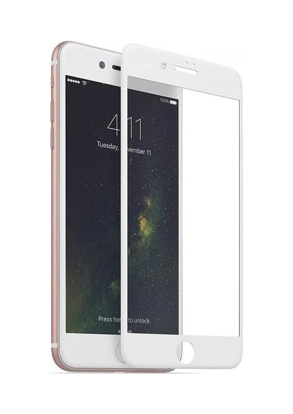 Apple iPhone 7-8 Plus Seramic Fiber Nano Ekran Koruyucu Beyaz