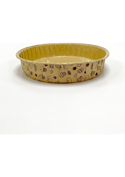 Muffin Kek Kapsülü Cheesecake Kraft Desenli 25li