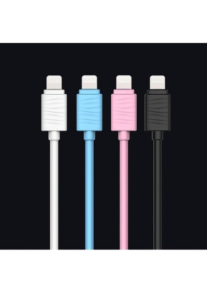 JR-S118 Lightning USB Hızlı Şarj ve Data Kablosu 1m Mavi indirimleri