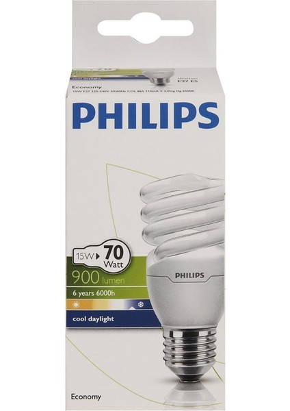Philips 15 Watt Tasarruflu Ampul Beyaz