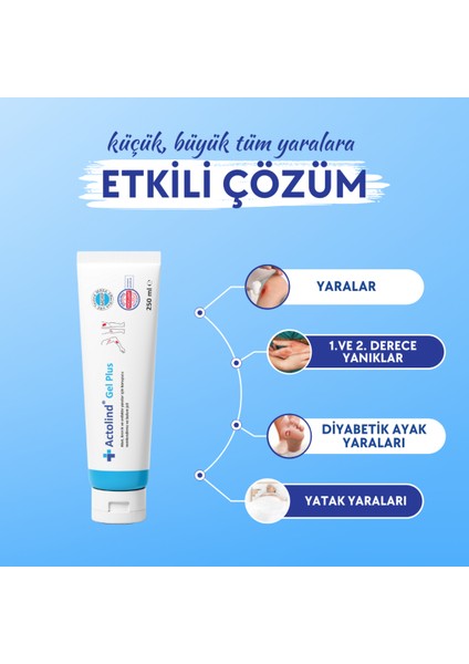 Actolınd® Gel Plus 250 ml | Yara Bakım Jeli