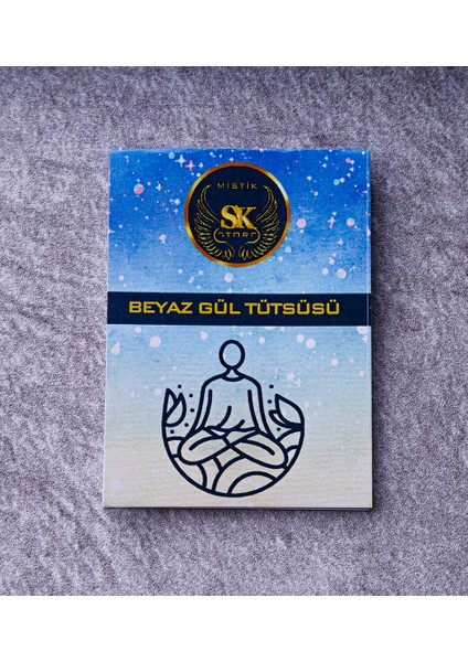 Sk Mistik Çubuk Tütsü Beyaz Gül Tütsüsü 10'lu Paket Meditasyon, Yoga, Dua, Ritüel