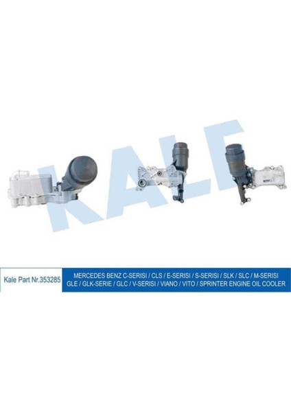 353285 Kale Oto Radyatör 353285 Yağ Soğutucu (Komple) Benz C-Serisi (W204) 07- Cls (W205) 14- (W218) 10- E-