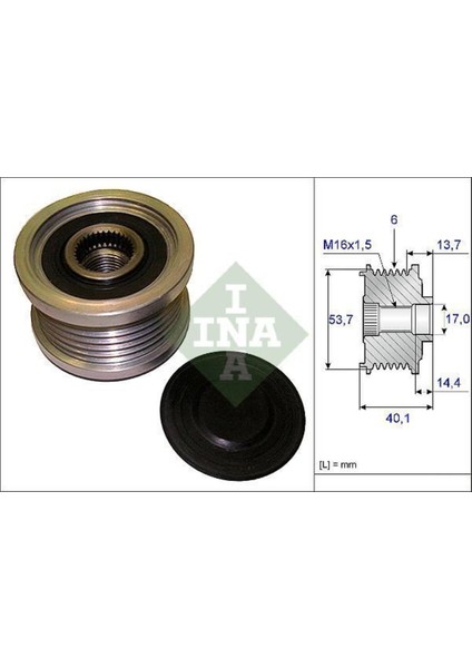 535020210 Alternatör Kasnagı Astra J Insıgnıa A14NET