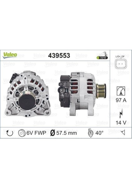 439553 Alternatör Ducato / Boxer 2.2 Hdı 2.2 Jtd Uyumlu
