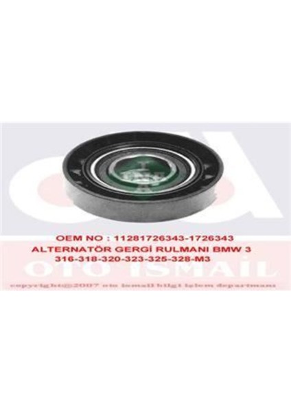 532000110 532000110 V Kayış Gergi Rulmanı Bmw 3 Bmw 5 Bmw 7 Bmw 8 Bmw Z3 Bmw X5