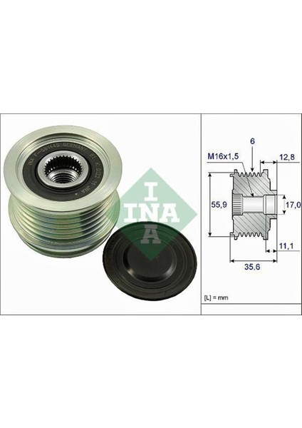 535004110 Alternatör Kasnagı Golf V Vı Jetta Iv Passat Tıguan