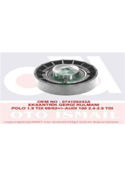 532016410 532016410 Eksantrik Gergi Rulmanı Audi 100 2.4d 2.5tdı 89-94