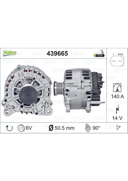 439665 Alternatör Golf 1.4 Tsı Uyumlu