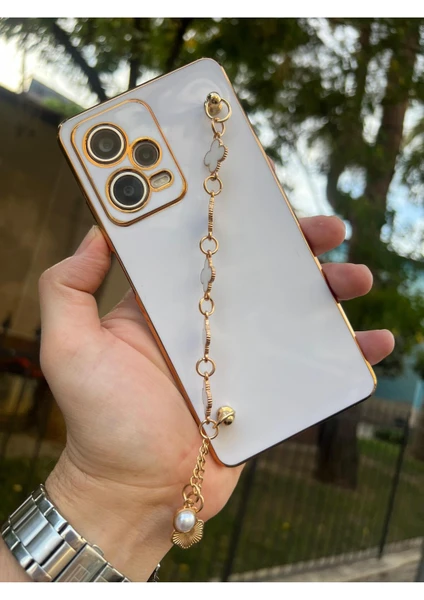 Vip Case Xiaomi Redmi Note 12 Pro (5g) Elçekli Parlak Tutamaçlı Kılıf