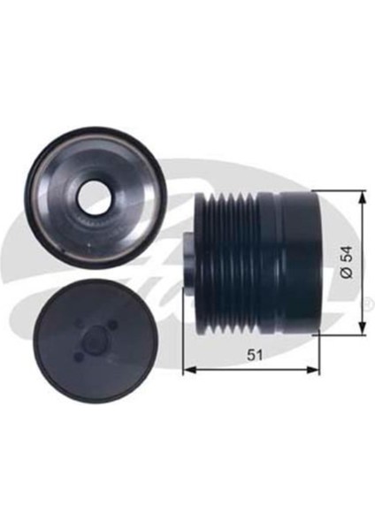 OAP7118 Alternatör Kasnagı Punto Evo Grande Punto 1.3d Mjet
